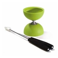 diabolo met aluminium stokken - groen