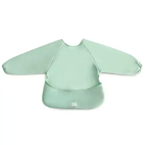 Mushie Long Sleeve bib - Roman Green