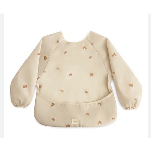 Mushie Long Sleeve bib - Rainbow