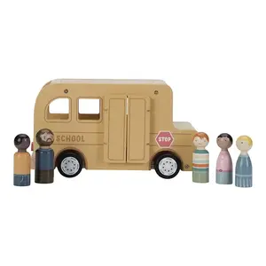 Little Dutch Schoolbus met poppetjes FSC