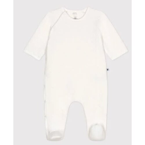 Petit Bateau BABYPYJAMA VAN TUBIC -Wit