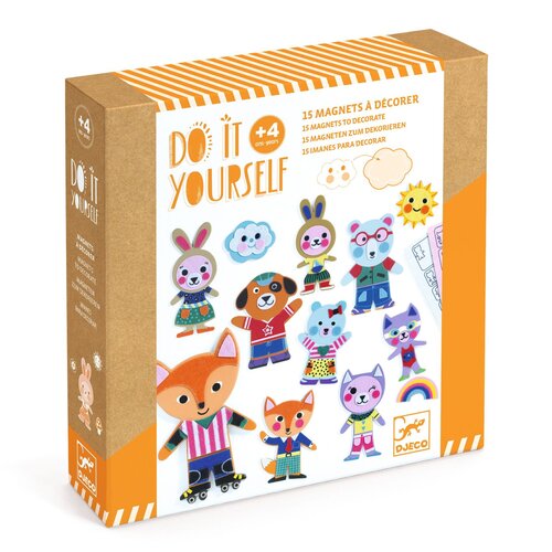 Djeco DIY -  Magneten versieren "Funky family" (+4j)