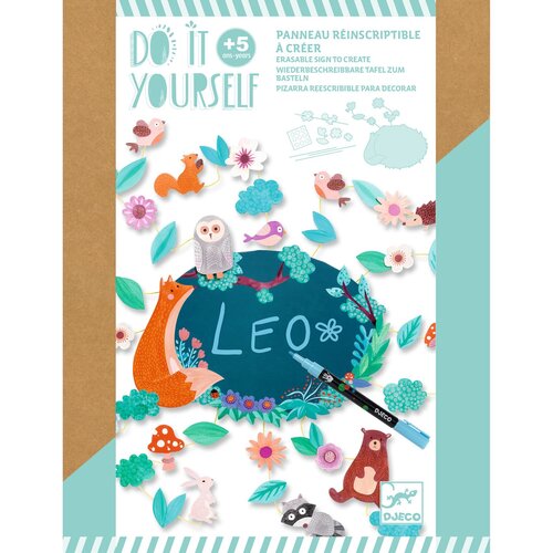 Djeco DIY - uitwisbaar bord maken 'in het bos' (+5j)
