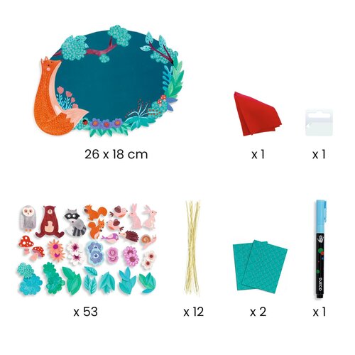 Djeco DIY - uitwisbaar bord maken 'in het bos' (+5j)