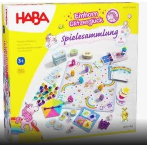 HABA Spel - Eenhoorn Flonkerglans "Spellenverzameling"