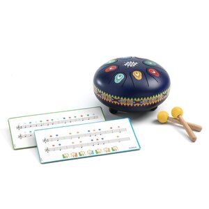 Djeco Animambo 'Metalen muziekdrum blauw' 16cm (+5)