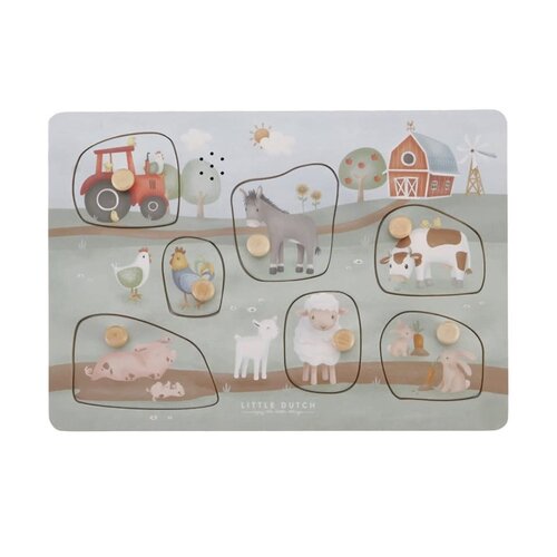 Little Dutch Geluiden puzzel Little Farm FSC