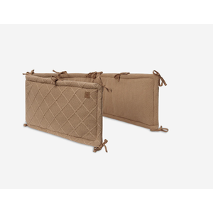 Jollein Boxbumper 180x30cm Check Knit - Biscuit