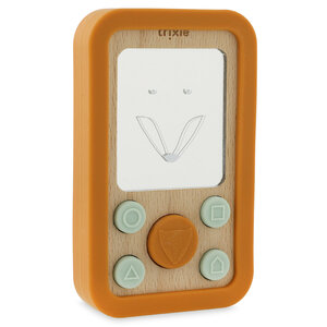 Trixie Houten baby telefoon met siliconen - Mr. Fox Trixie Houten baby telefoon met siliconen - Mr. Fox
