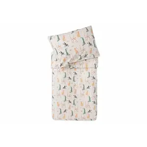 Jollein Dekbedovertrek met sloop 100x140cm Twinkling - jungle jambo