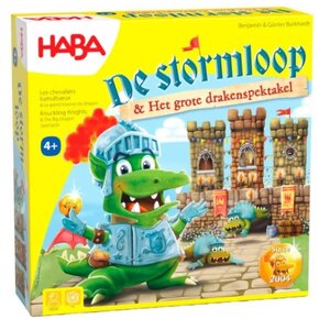 HABA Spel - 2-in-1 De stormloop & Het grote drakenspektakel (+4j)
