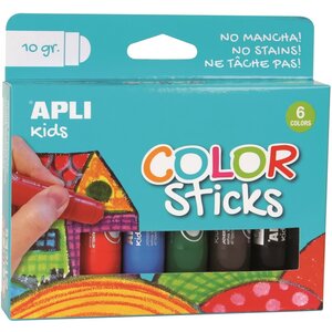 Apli APLI - Color stick dik basis 6 kleuren
