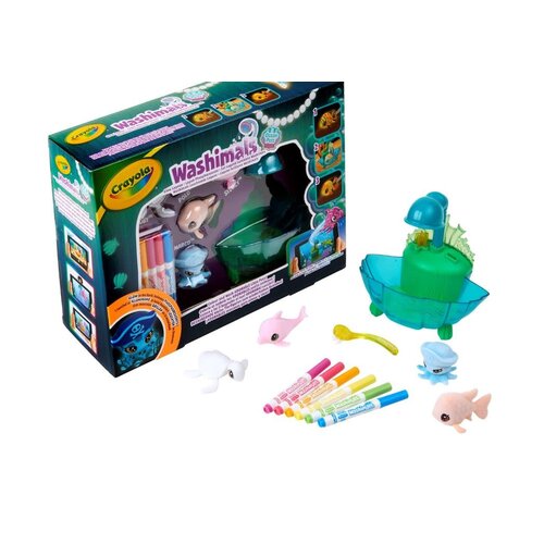 crayola Crayola - Washimals Ocean Glow lagoon Tub Playset crayola Crayola - Washimals Ocean Glow lagoon Tub Playset