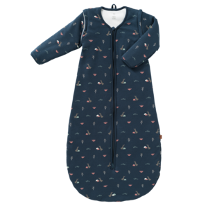 Fresk Fresk Slaapzak interlock met lichte voering Rabbit mood indigo