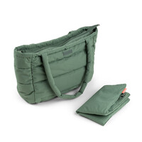 Done by Deer - Quilted changing tote bag Green