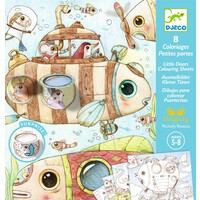 Knutselpakket - Kleuren met suprise deurtjes 'reis van Malo' (5-8j)