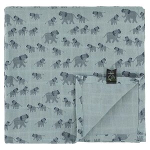 Trixie Muslin cloth | 110x110cm - Enchanting Elephant