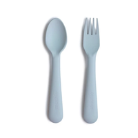 MUSHIE - FORK & SPOON - POWDER BLUE
