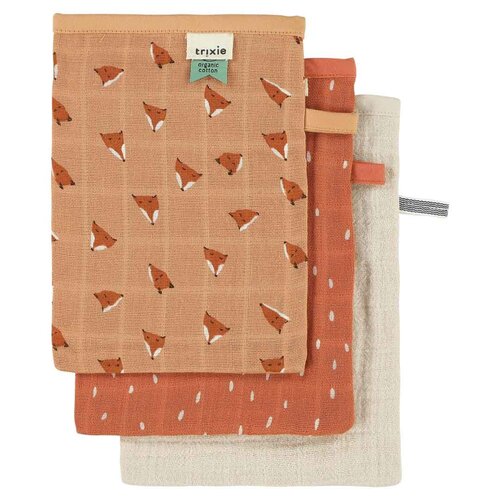 Trixie Tetra washandjes 3-pack mix -Fierce Fox Trixie Tetra washandjes 3-pack mix -Fierce Fox
