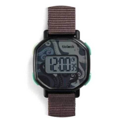 Djeco Digitale horloge 'zwarte octopus' van Djeco