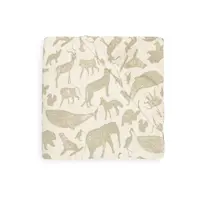 Hoeslaken Jersey 70x140/75x150cm Animals - Olive Green