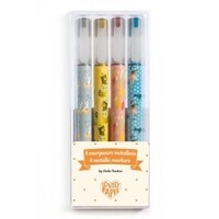 4 metalen markers Élodie