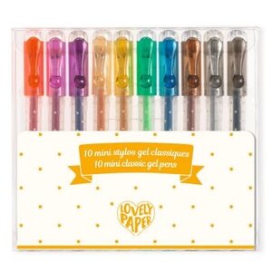 Djeco 10 klassieke mini-gelpennen
