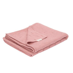 Little Dutch Wiegdeken gebreid Pure Pink Blush 70x100cm
