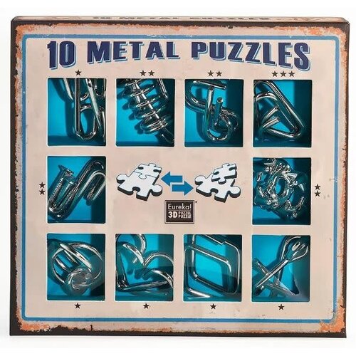 Eureka Breinpuzzelset blauw - 10st