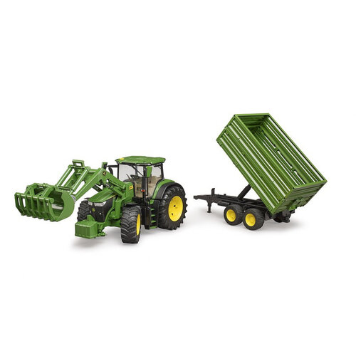 Bruder Bruder John Deere 7R 350 met voorlader en kipwagen