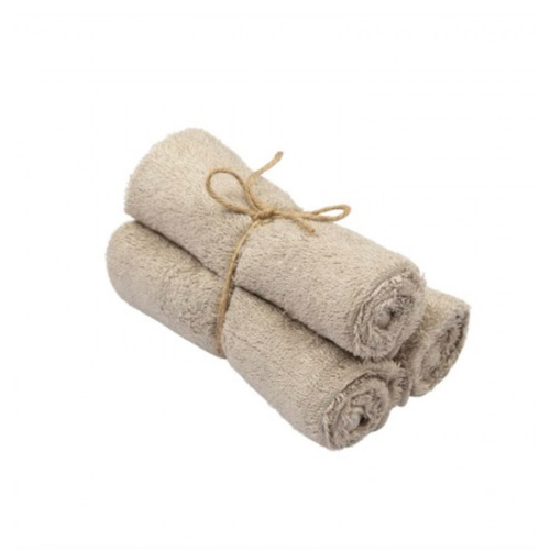 Timboo Timboo gastendoekjes 3-pack feather grey