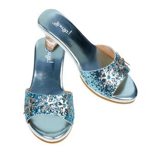 Souza Slipper hoge hak IJskoningin, l.blauw metallic, mt. 27/28
