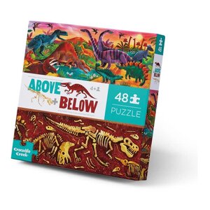 Crocodile Creek Above and Below Vloerpuzzel - Dinosaur World 48st. (+4)