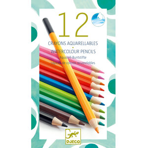 Djeco 12 aquarelpotloden - klassiek
