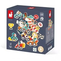 Janod - Magneten 'voertuigen' 24st