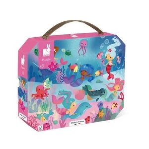 Janod Puzzel 'Zeemeermin' 24st Janod Puzzel 'Zeemeermin' 24st
