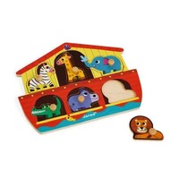 Janod - Houten inlegpuzzel 'Ark van Noah' 6st