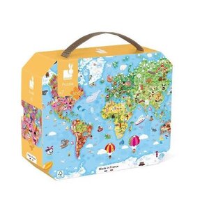 Janod Janod - Puzzel 'De wereld' 300st