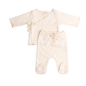 North Baby ORGANISCHE SET T-SHIRT EN LEGGINGS IVOOR ROZE