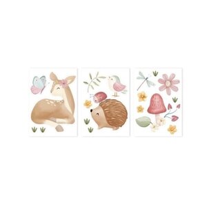Little Dutch Muurstickers Fairy Garden - 3 vellen