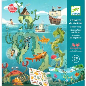 Djeco Stickerboek 'Avonturen op de zee' van Djeco
