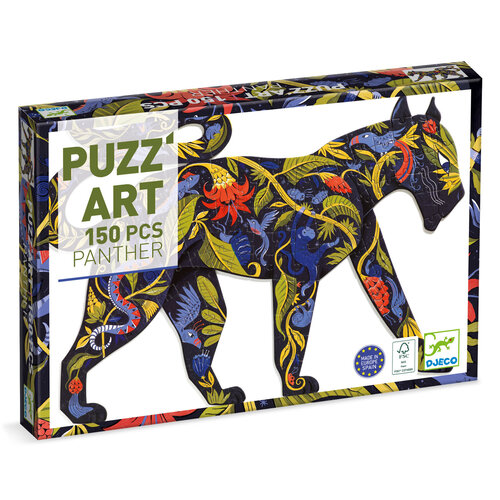 Djeco Puzzel Zwarte Panter 150 st Djeco Puzzel Zwarte Panter 150 st