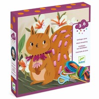 Knutseldoos - Borduren met wol 'dieren' (3-6j)