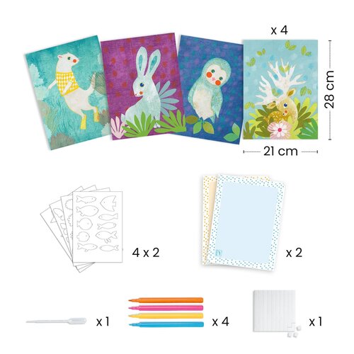 Djeco Knutseldoos - Creëren met papier 'vloeipapier' (3-6j)