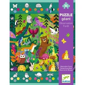 Djeco Vloerpuzzel - Observatie Bos 54st. (+5j)