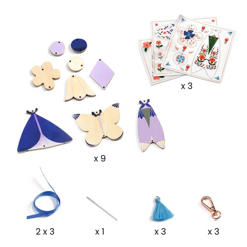 Djeco DIY - Sleutelhangers maken 'Vlinders' (+7j)