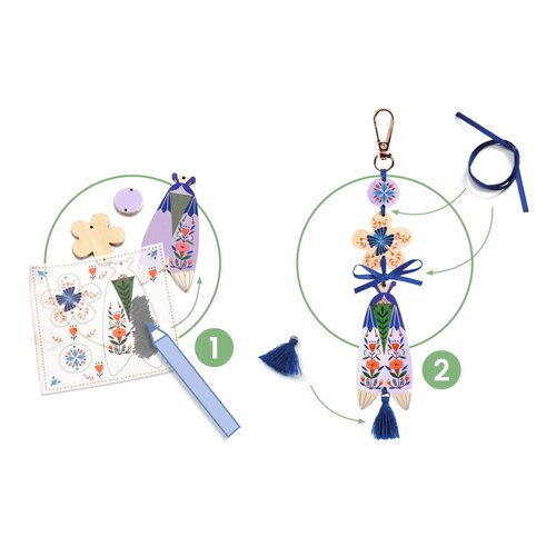 Djeco DIY - Sleutelhangers maken 'Vlinders' (+7j)