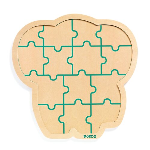 Djeco Houten puzzel 'Olifant' 16 st