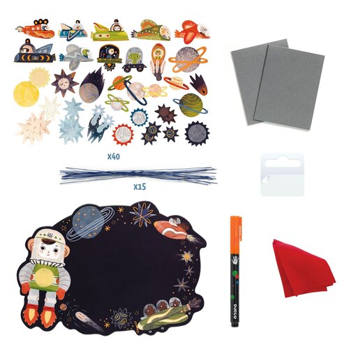Djeco DIY - uitwisbaar bord maken 'in de sterren' (+5j)