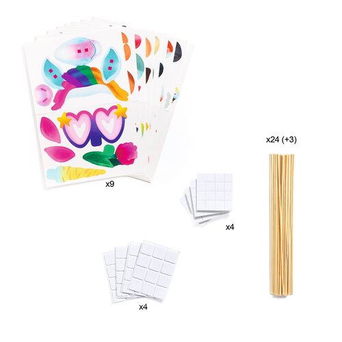 Djeco DIY - Photobooth accessoires 'Dierenfeest' (4-8j)